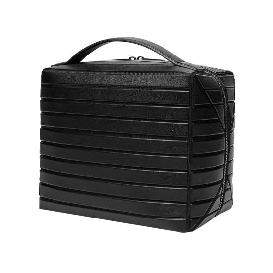 Складная косметичка-органайзер для макияжа, водонепроницаемая, с выдвижными отделениями для средств по уходу за кожей, туалетных принадлежностей, инструментов для макияжа