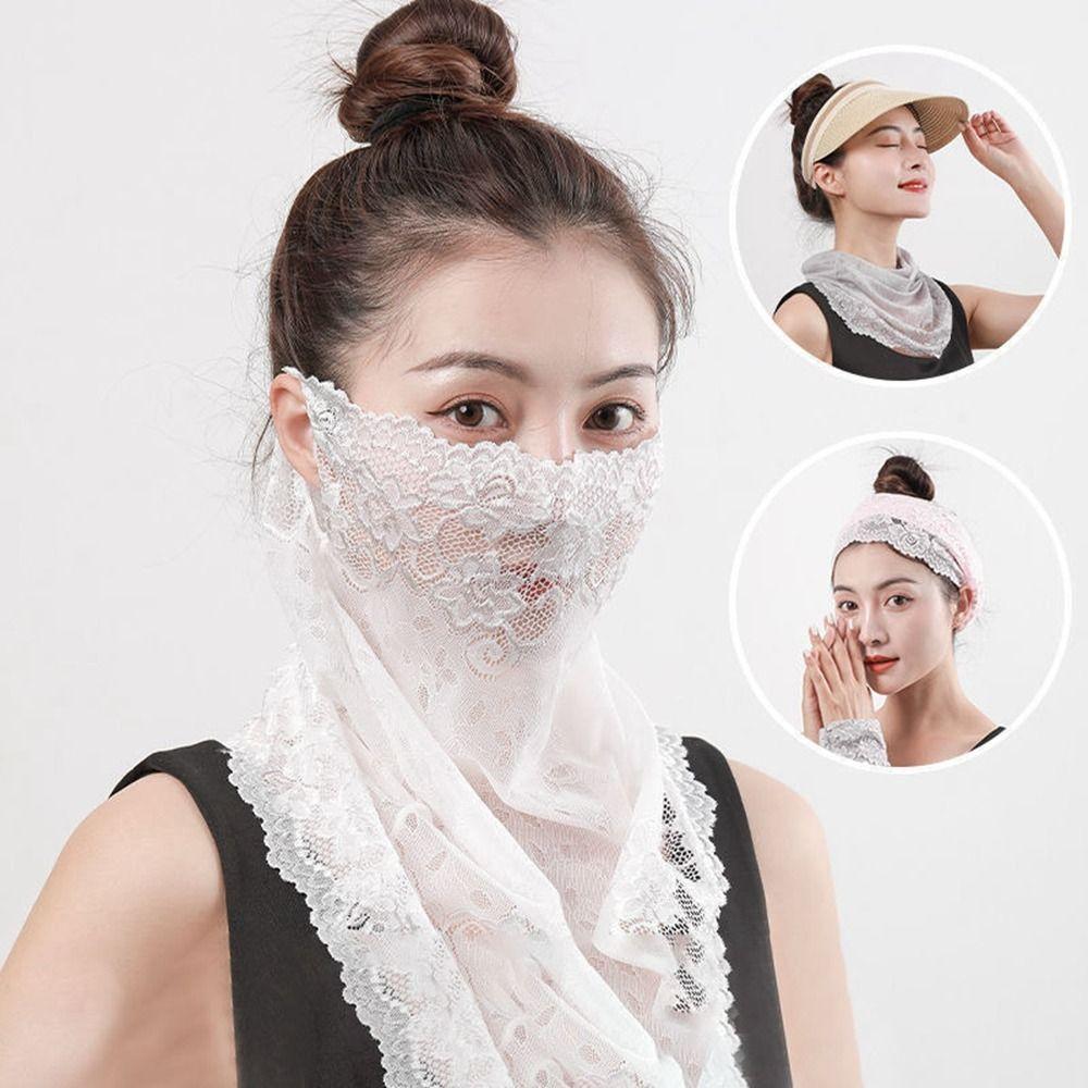 Comfortable Sunscreen Face Scarf Anti-UV Ear Headband Scarf New Neck Mask Summer