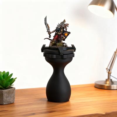 Ручка для рисования, напечатанная на 3D-принтере, эргономичный дизайн, подставка для миниатюрных моделей и фигурок, покрасочная станция с вращающейся верхней платформой