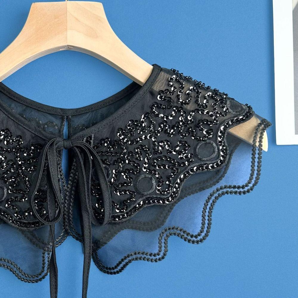 Double Fake Collar Fake Collar Front Placket Collar Fashion Dingzhu Shawl Collar