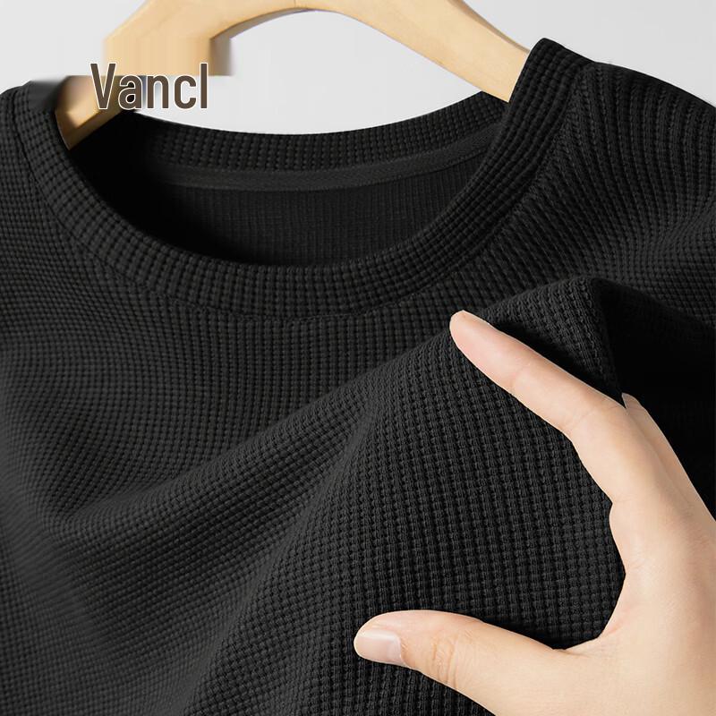 Мужская вафельная футболка с коротким рукавом VANCL