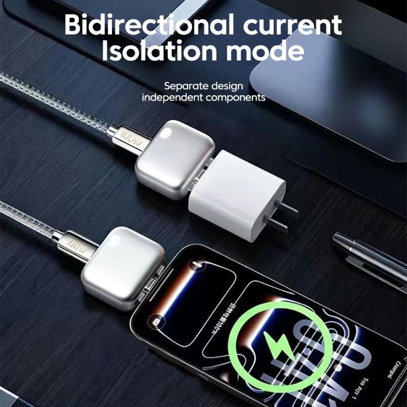 Адаптер для быстрой зарядки USB-C мощностью 140 Вт со встроенной защитой аккумулятора и автоматическим отключением питания для телефонов, ноутбуков, планшетов. Для домашнего офиса.