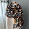 Cotton and Linen Scarf for Women 180x90cm Breathable and Soft Warm Autumn and Winter Shawl
