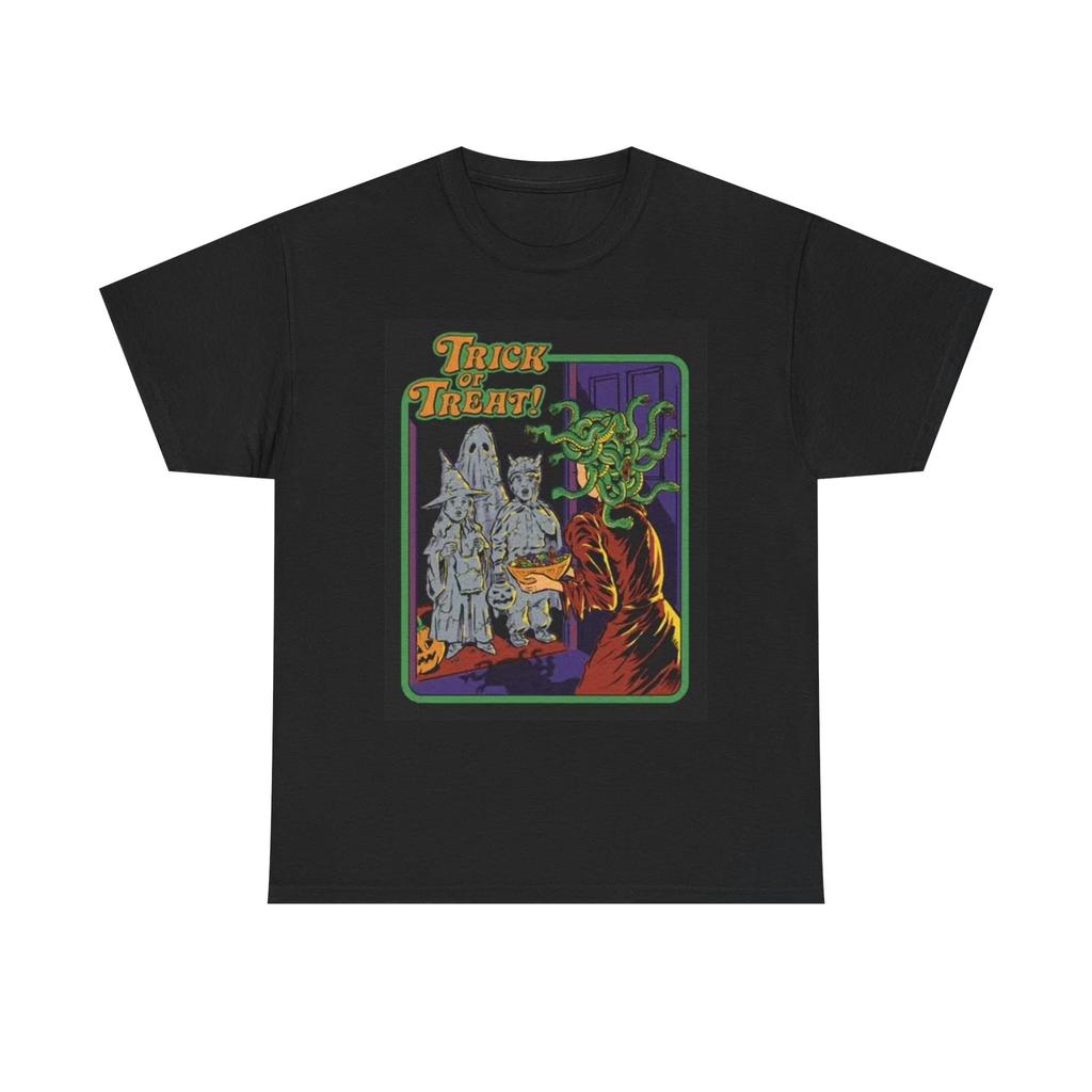 Men's and Women's T-shirts Trick Or Treat Graphic