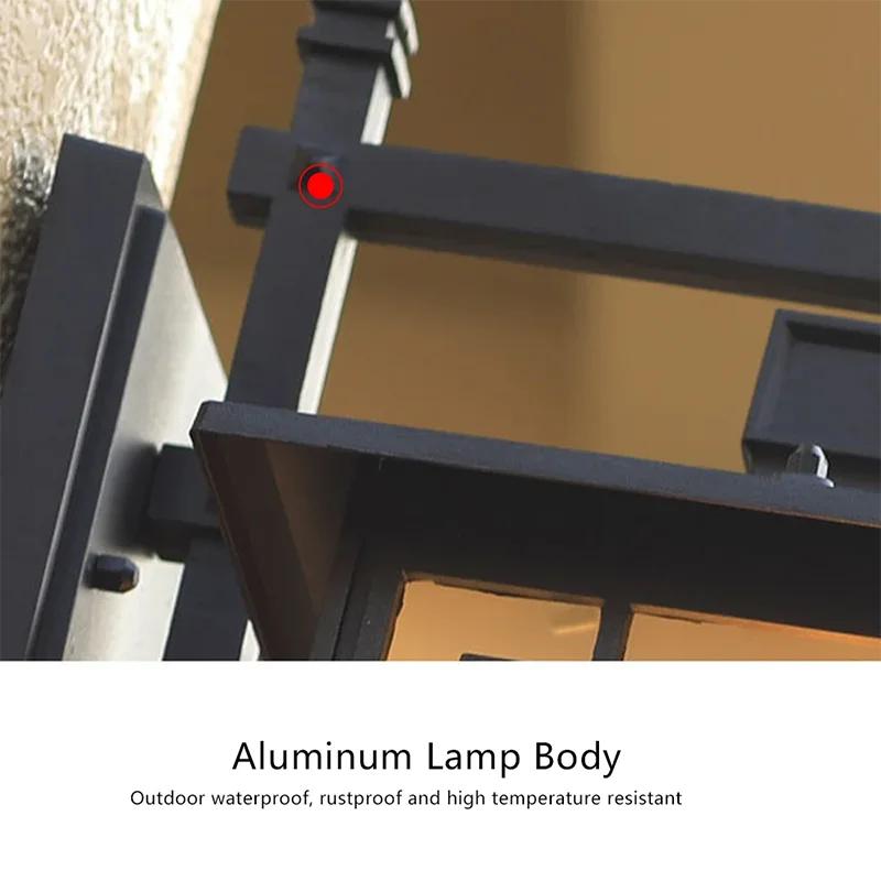 LED Outdoor Waterproof Wall Lamp Wall Light Porch Garden Light Indoor Home Bedroom Living Room Decoration Lighting Lamp