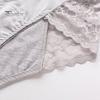 Women Menstrual Panties Lace Solid Color Plus Size Butt-lifted Mid Waist Seamless Elastic Period Leakproof Briefs Underpants Female Underwear