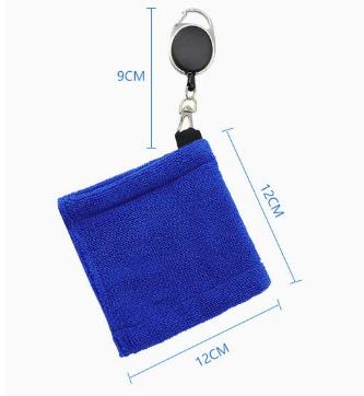 1 Pcs Square Microfiber Golf Ball Cleaning Towel Water Absorption Cleaner Golf Club For Head Wipe Cloth Clean