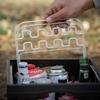 Foldable Garbage Pouch Bracket Metal Kitchen Rubbish Holder Trash Bag Hanger  for Waste Can Bag