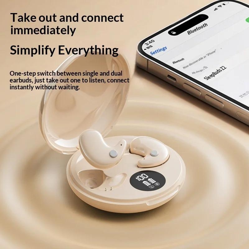 Xiaomi Ultra Thin Wireless Sleep Earbuds Zero Pressure Design for Side Sleepers All-Day Wearing Comfort Extended Playtime Battery