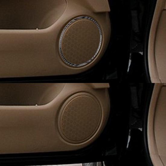 2 шт. Накладки на динамики передних дверей из углеродного волокна для седана Honda Accord