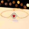 S925 Sterling Silver Jewelry, Korean Style Smart Heart-shaped Bracelet, New Beating Heart Micro-embellished Bracelet