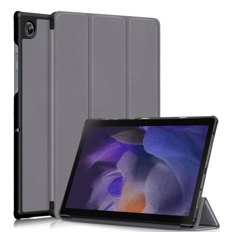 Трехскладной кожаный чехол-книжка для планшета Samsung Tab A8 10.5 SM-X200/X205
