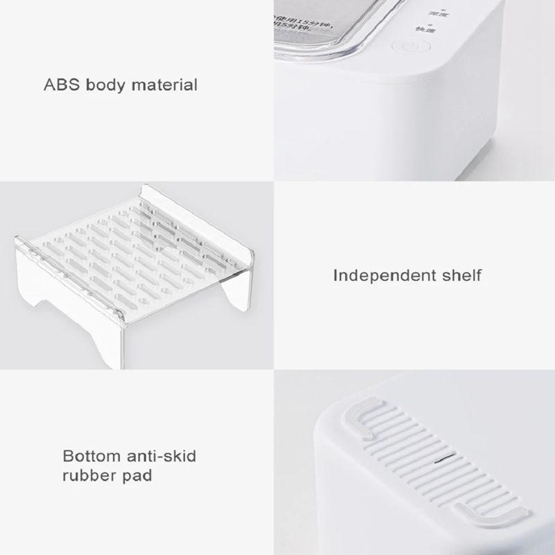 Xiaomi YOUPIN Lofans CS-602 Ультразвуковая чистящая машина Коробка Высокочастотная вибрационная мойка Очиститель для мытья ювелирных изделий, очков, часов