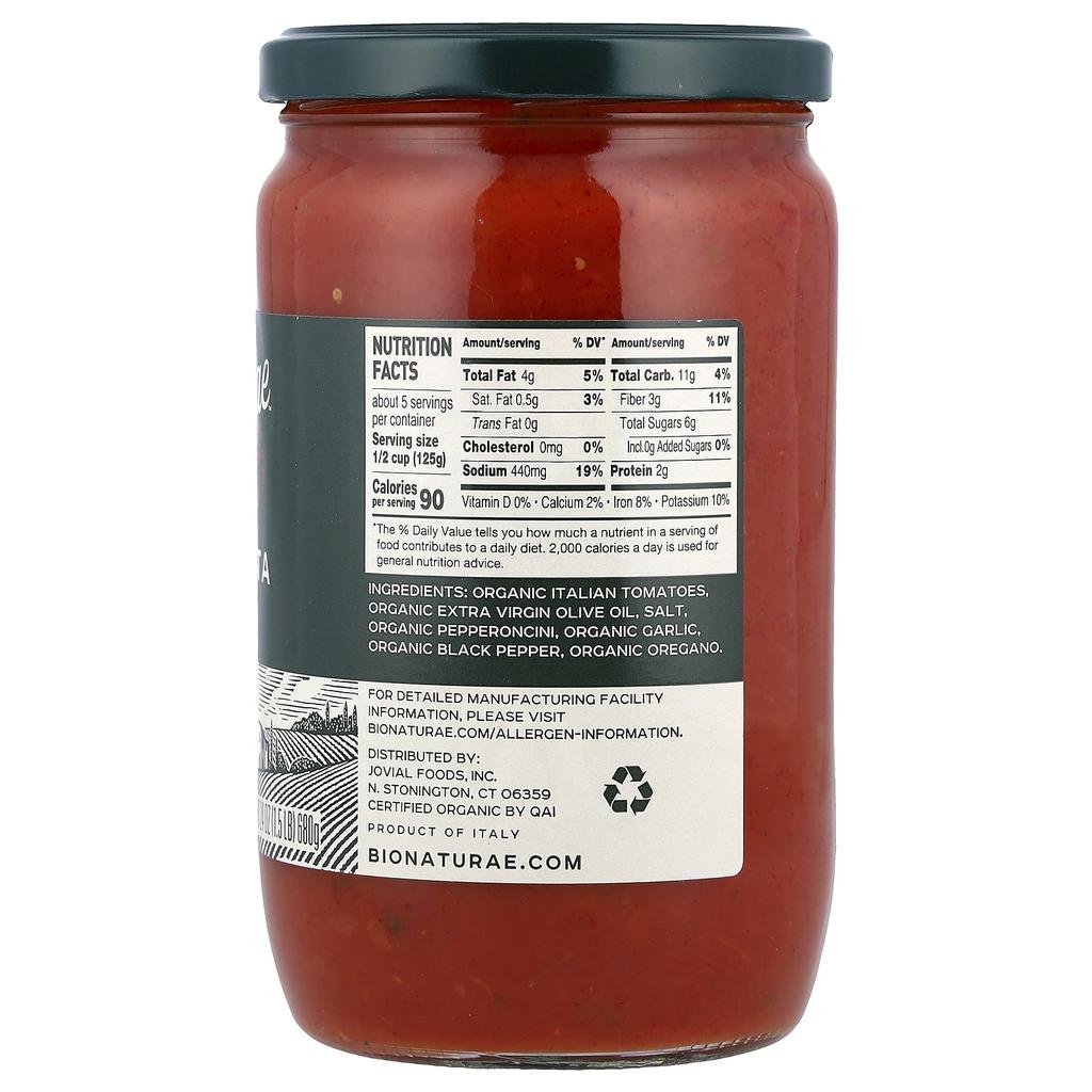 Jovial, Bionaturae™, Organic Arrabiata, 680g (24oz)