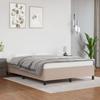 VidaXL Bed Frames Slat Base Upholstered Bed Slat Frame Double Bed Adult Bedroom Furniture Cappuccino 347250
