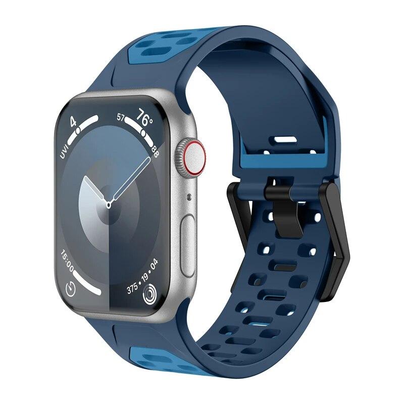Классический ремешок для Apple Watch Band 44 мм 45 мм 49 мм 40 мм 41 мм 38 мм 42 мм Мягкий силиконовый спортивный браслет Iwatch Serise 9 8 7 SE 6 5 9 Ultra 2