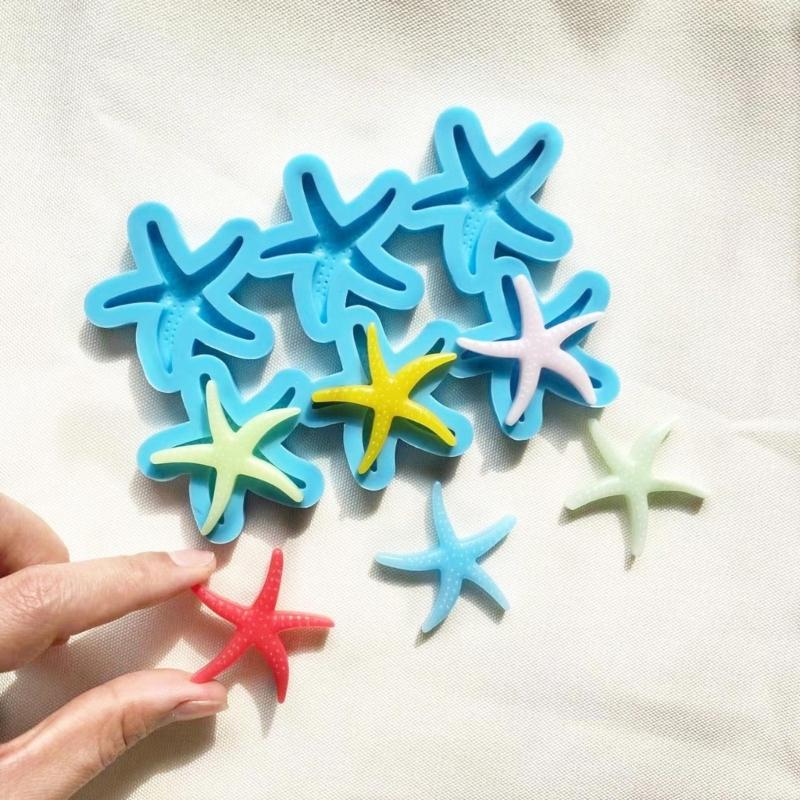 Crystal Epoxy Mold Earrings S Jewelry Mold Hanging Pendant Decoration Starfish Irregular Silicone Mold