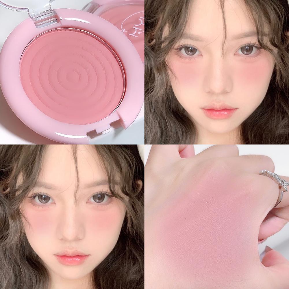 Monochrome Blush Swirl Contour Powder Matte Cosmetics Vitality Girl Nude Makeup Natural Smudge Soft Focus Face Sculpting Makeup