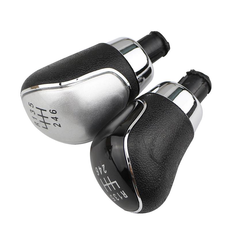 5-6-скоростная ручка переключения передач из АБС-пластика/кожаные гетры для Ford Focus 2 MK2 2005-2011 Fiesta Kuga