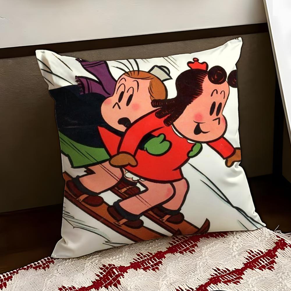 The Little LLulu Show Cushion Cover Reversible Soft Durable Pillow Cover Home Car MultiScene Use for Daily Comfort