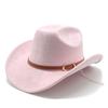 Замшевая шляпа с загнутым краем, верхняя ковбойская шляпа в стиле вестерн, мужская и женская уличная шляпа с загнутыми полями в этническом стиле, фетровая шляпа