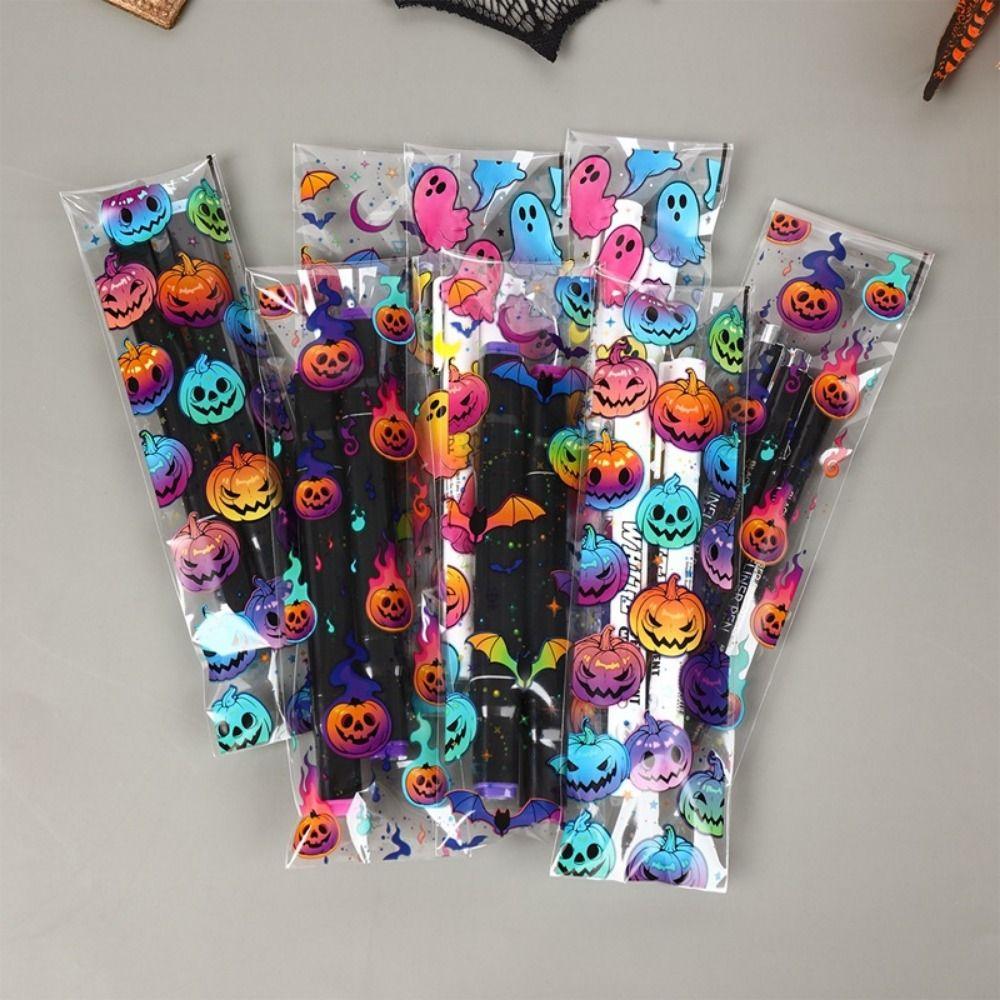 50/100PCS Multicolor Halloween Candy Bag Mixed Printed Wrapping Bag Party Supplies