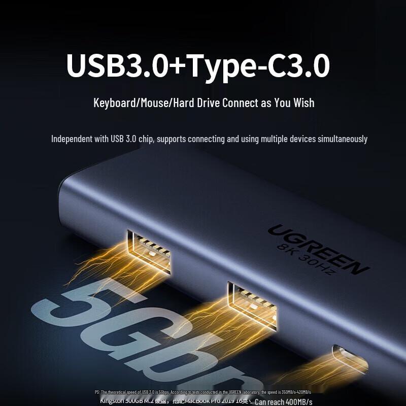 Ugreen 6-в-1 USB-C Thunderbolt 4 Док-станция