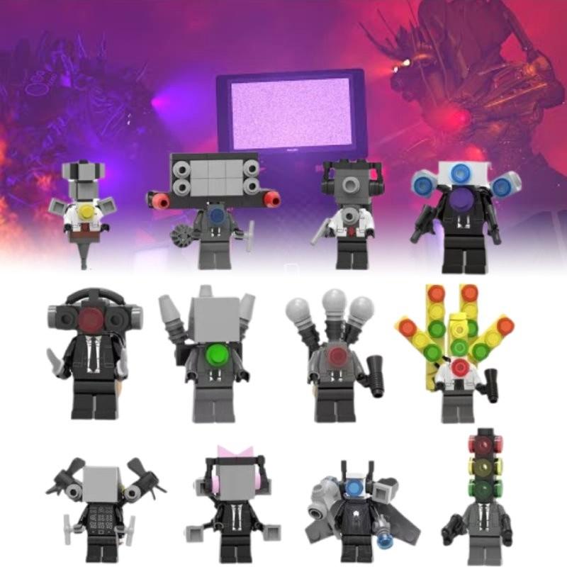 Skibidi 6pcs Toilet Character Assembling Building Blocks Toys Gift Children