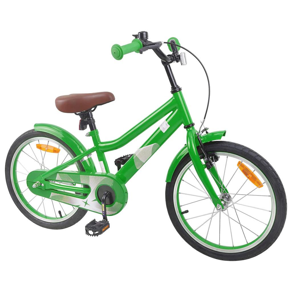 Kids  Bike 18 Inch for Ages 5 7 Green