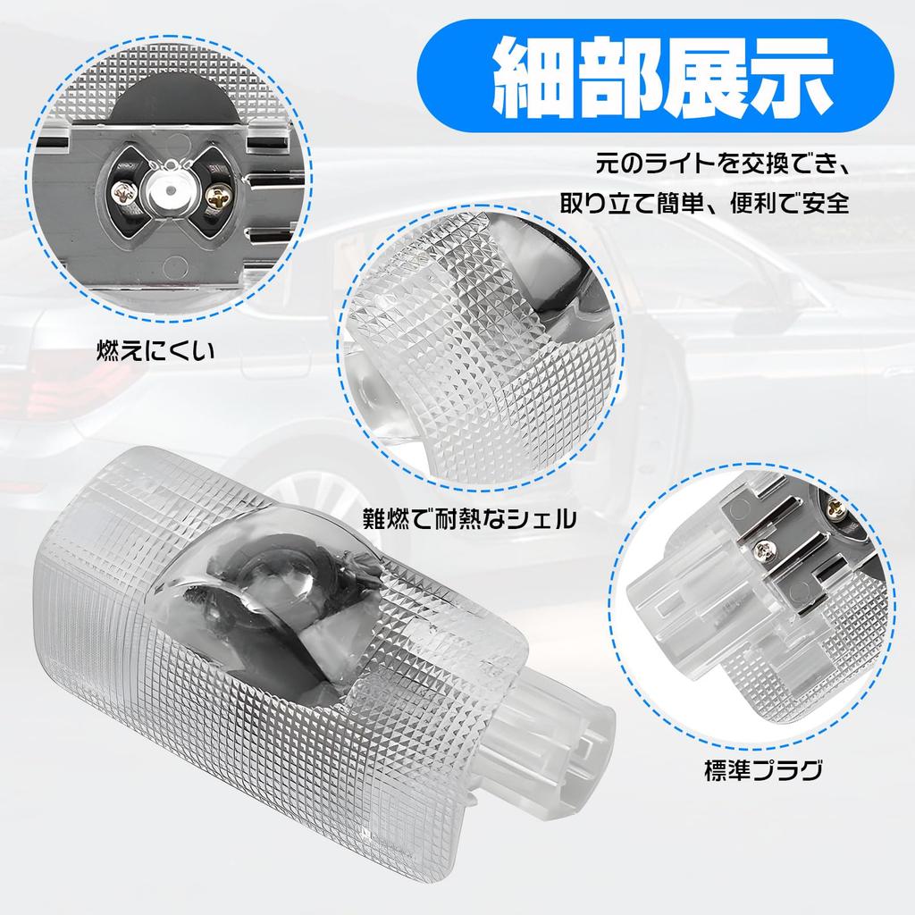 Автомобильная подсветка салона, Подсветка приветствия двери, Аксессуары для запчастей серий Harrier 80/60/30, Набор из 2 шт.,