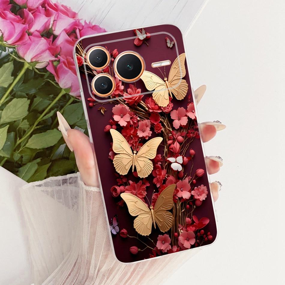 For Honor Power 2 / Power 5G 2026 Cute Flower Butterfly Cat Painted Case For Honor Power Power2 Soft Silicone TPU Phone Cases