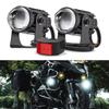 2Pcs Fisheye Lens Motorcycle Mini Driving Light LED Headlight Projector  Motorcycle Lighting