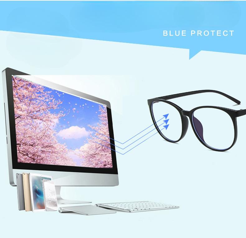 Прозрачные компьютерные очки в оправе для женщин и мужчин, круглые очки с защитой от синего света, блокирующие очки, оптические очки