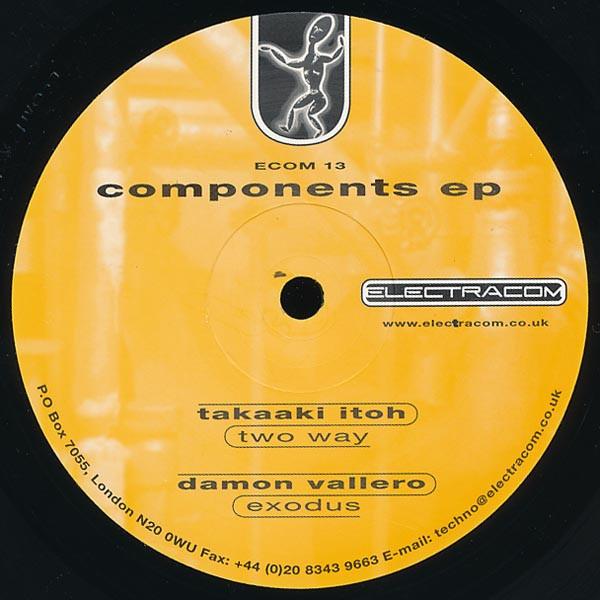 12-дюймовая пластинка РАЗЛИЧНЫЕ - Components EP ECOM13 Electracom 2000 Великобритания Танцевальная и электронная музыка Б/у