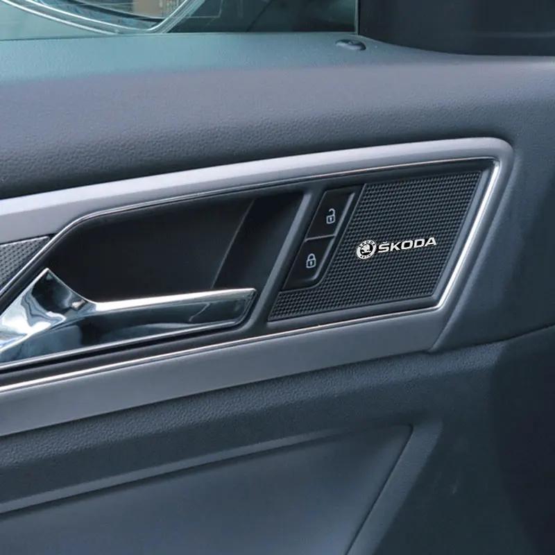 Стерео наклейка значок декора для автомобильного аудио Для Skoda Octavia MK2 MK3 2 3 A7 Fabia Karoq Kodiaq Superb Rapid Kamiq Scala Yeti