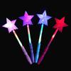Props Luminous Hollow Star Rod Glowing Toys LED Flashing Light-Up Luminous Stick Light-up Wand