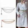 Fashionable Metal Fringed Chain Belly Chain Vintage Pendant Decorative Thin Belt For Women Wholesale Body Jewelry Accessories