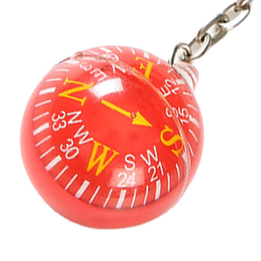 Portable Keyring Compass With Floating Dial Accessory for Hiking Camping Outdoor Survival and Travel Adventures