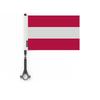 Drapeau - Autriche - 5 Pièces - 14 X 21 Cm - Polyester - Mât En Plastique