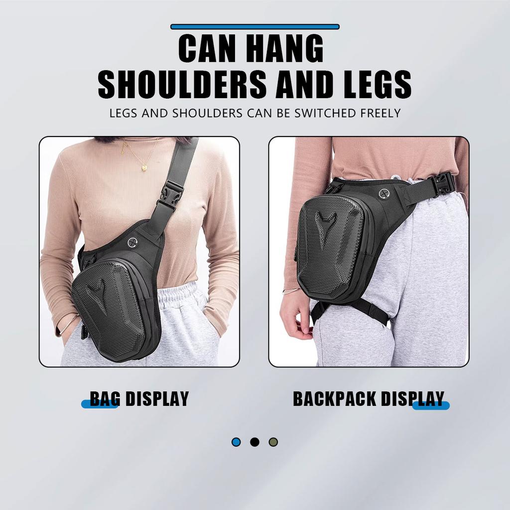 1 шт., мотоциклетная сумка на ногу, твердая оболочка из ЭВА, уличная повседневная поясная сумка, поясная сумка, водонепроницаемая тактическая дорожная сумка для мужчин и женщин