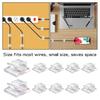 10/50Pcs Clear Cable Management Clip Self Adhesive Multi-functional Wire Fixing Clip