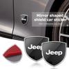 For Jeep Car Alloy Shield Emblem Side Fender Body Trunk Badge Sticker Compass Renegade Cherokee Wrangler JK Patriot Liberty
