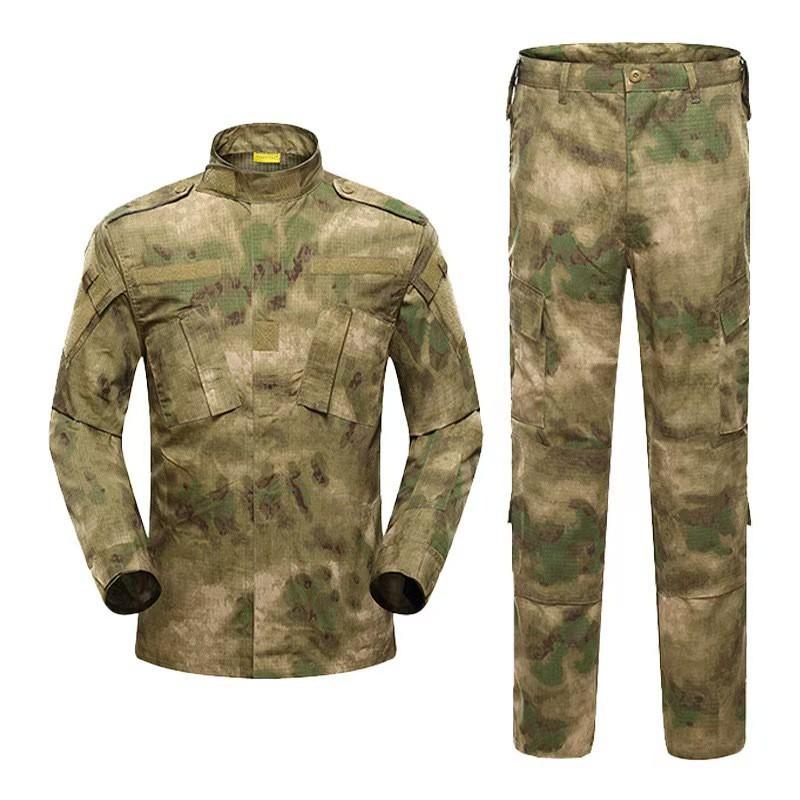 Mens Tactical ACU Style Camo Outdoor Training Suit Lightweight Hiking Camping Combat Uniform Set