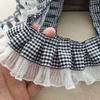 1Yard Plaids Clothing Hats Decor Classic Style Satin Ribbon Polyester Sewing Accessories 7cm Wide