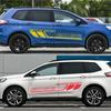 Для Ford Edge двери автомобиля боковые наклейки автоспорт гоночная графика стиль виниловая пленка Декор наклейки авто тюнинг
