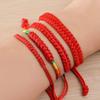 Простой плетеный браслет из красной веревки ручной работы Звезда Того же стиля Кинг-Конг Год рождения Несущий шнурок Фестиваль лодок-драконов Цветная веревка Оптом