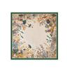 Women S Satin Printed Square Scarf For Spring Summer Versatile