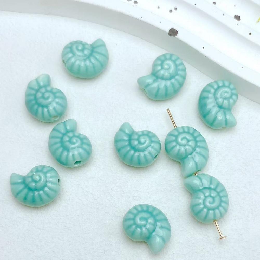 10pcs /bag Handmade Craft Ceramic Spacer Loose Beads Ceramic Jewelry Making Material Women