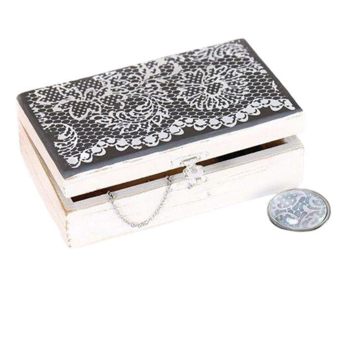 3 pochoirs pâte polymère dentelle 11,4 x 15,3 cm