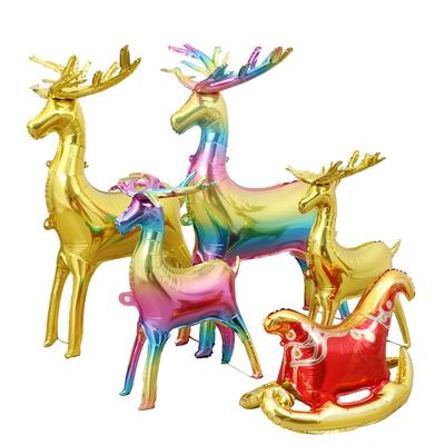 Рождественский надувной стоящий олень Globos Рождественские украшения Воздушные шары Домашний новогодний атрибут для вечеринки